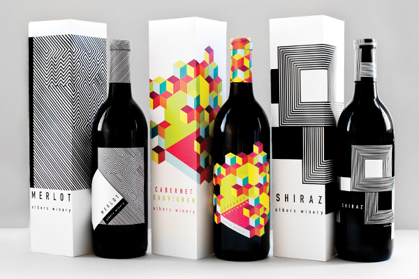 Op Art Wine Packaging