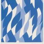 Two blues Two Blues Bridget Riley 2003 Screenprint in colours 54.6 x 53.3 cm