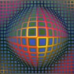 Victor Vasarely - 1969 Victor Vasarely 1969 Vega-Nor Acrylic on canvas - 200 x 200 cm