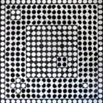 Victor Vasarely - 1964 Victor Vasarely 1964 Caopeo Hand painted glazed porcelain relief - 198 x 198cm