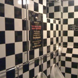 The Endurance, London Op Art Tiling in mens toilet The Endurance Pub, Berwick Street, London 2009