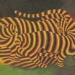 Victor Vasarely - 1938 Victor Vasarely 1938 Tigres Oil on canvas - 82 x 122 cm
