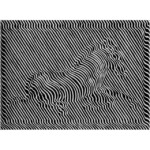Victor Vasarely - 1950 Victor Vasarely 1950 Zebre Gouache on board - 20 x 36cm