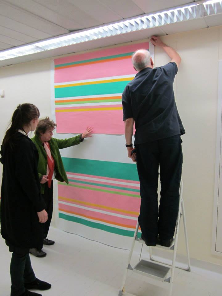 New Bridget Riley Mural at St. Mary’s Hospital, London - Op-Art.co.uk