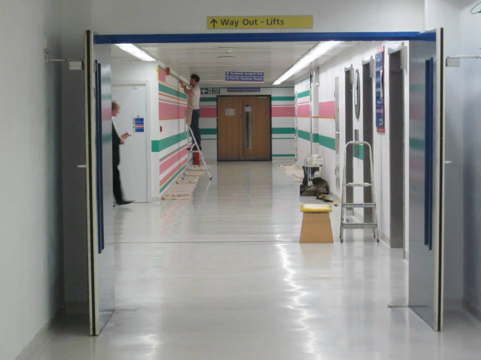 New Bridget Riley Mural at St. Mary’s Hospital, London - Op-Art.co.uk