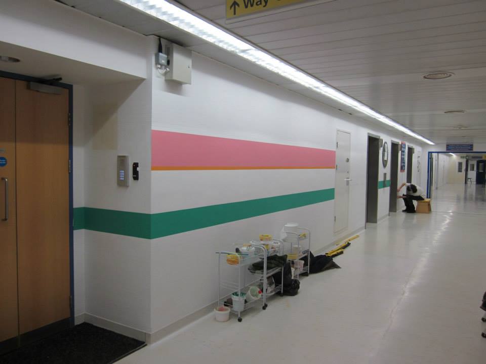New Bridget Riley Mural at St. Mary’s Hospital, London - Op-Art.co.uk