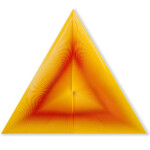Alberto Biasi - 1973 Alberto Biasi 1973 Dinamica Triangolare 70 x 60 cm
