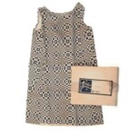 1966 Paper Caper dress Op Art Paper Caper Dress
Produced by the Scott Paper Company
Late March 1966 1966 Paper Caper dress Op Art Paper Caper Dress Produced by the Scott Paper Company Late March 1966